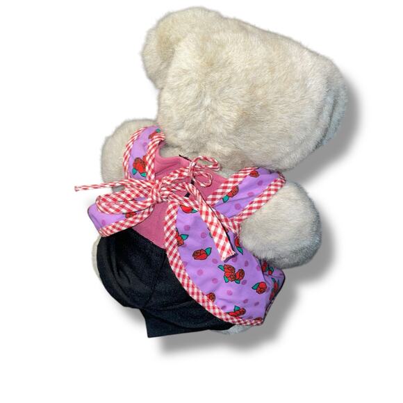 Vermont Teddy Bear Plush Apron Jointed USA 1992 Nursery 18" Stuffed Animal VTG - Picture 5 of 10